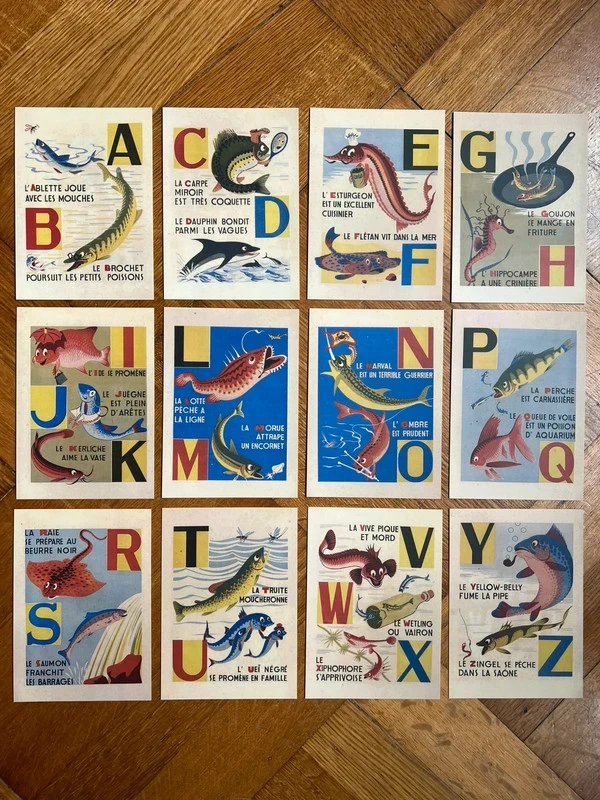 ABC alfabet van kleine visjes – Maurice Lorrain – A6