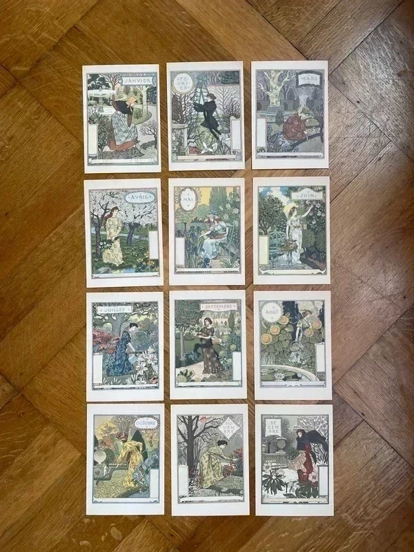 Art Nouveau kalenderplaten – Eugène Grasset – A6