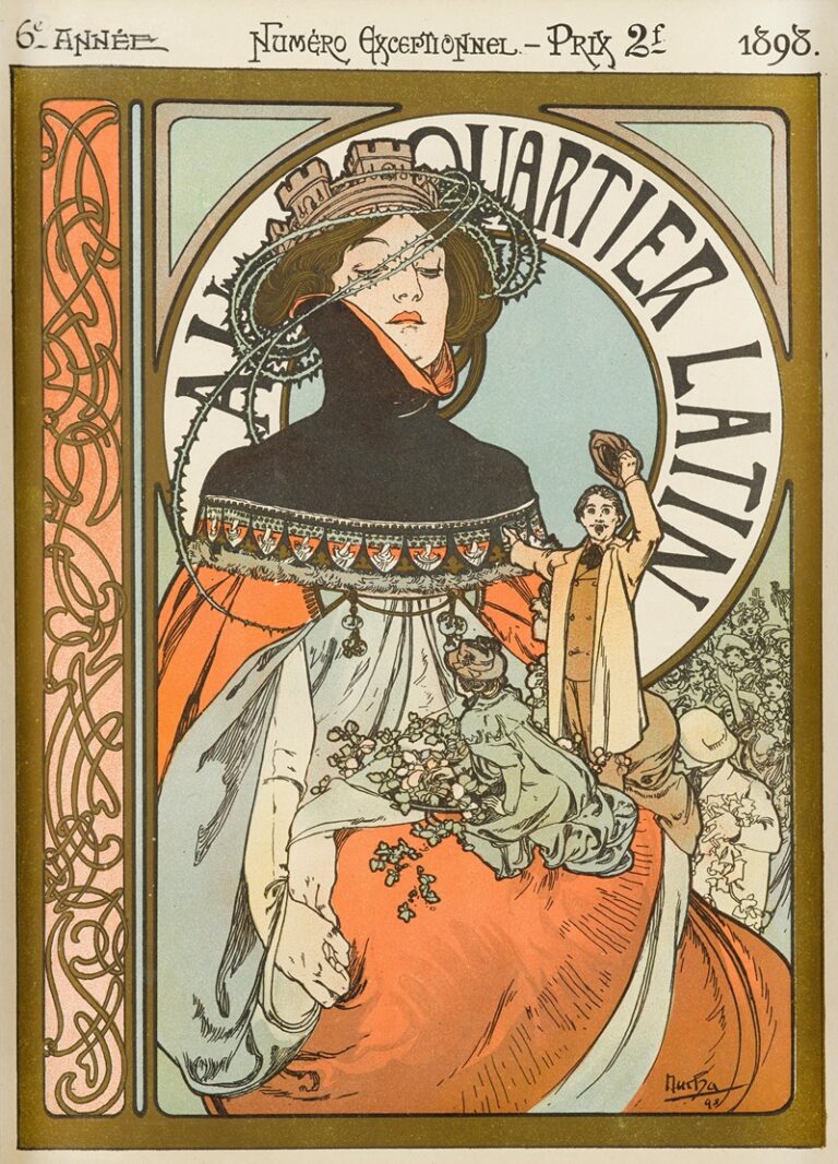 Au Quartier Latin - Alphonse Mucha