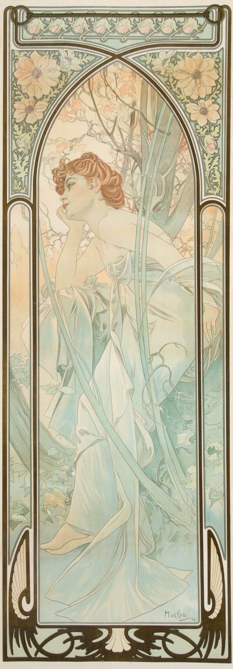 Avonddroom (Tijden van de dag) - Alphonse Mucha