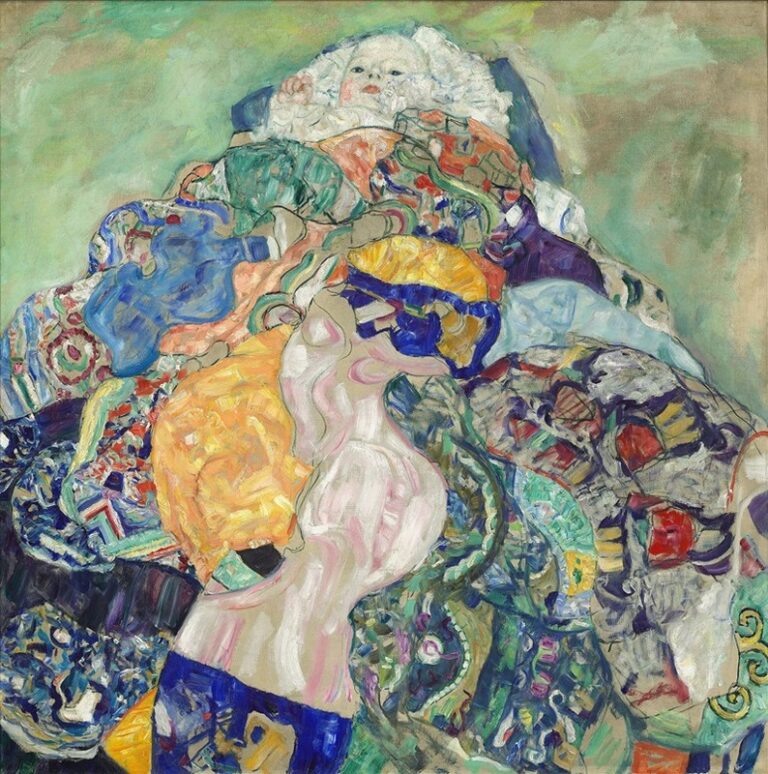 Baby (Wieg) - Gustav Klimt
