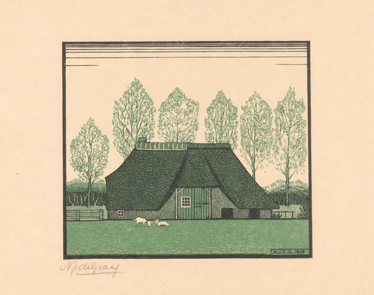 Boerderij met rieten dak - Julie de Graag