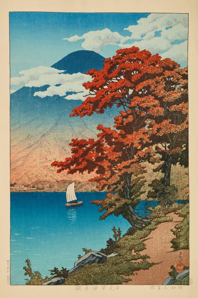 Chuzenji-meer bij Nikko - Kawase Hasui