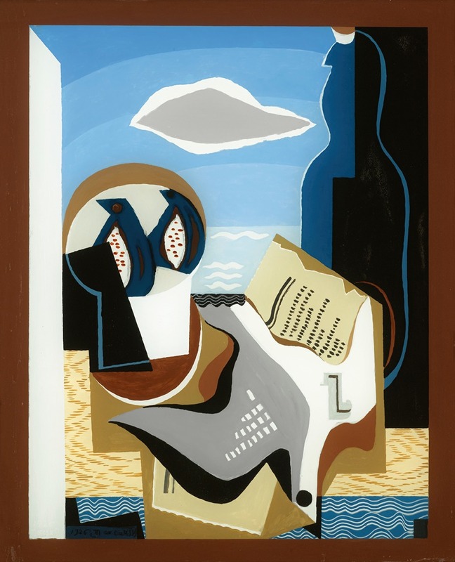 Compositie met vogel - Louis Marcoussis