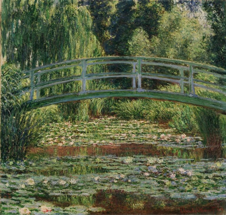 De Japanse brug en de waterlelievijver - Claude Monet