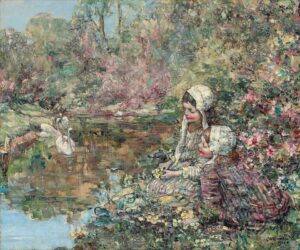 De bosvijver - Edward Atkinson Hornel