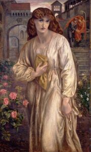 De groet van Beatrice - Dante Gabriel Rossetti
