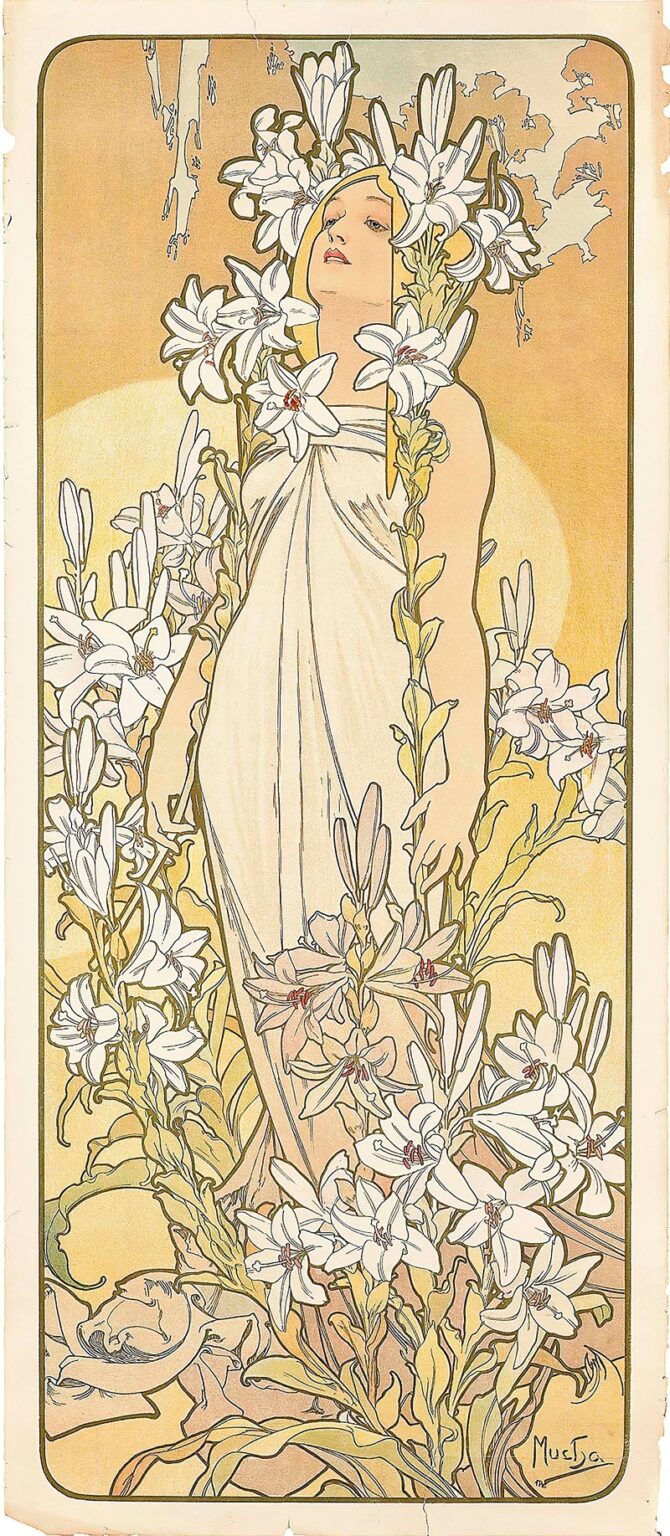 De lelie - Alphonse Mucha