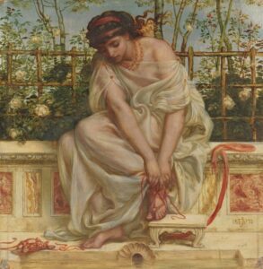 De sandaal - Edward John Poynter