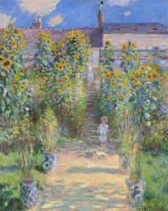 De tuin van de kunstenaar in Vétheuil - Claude Monet