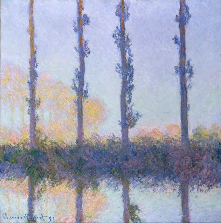 De vier bomen - Claude Monet