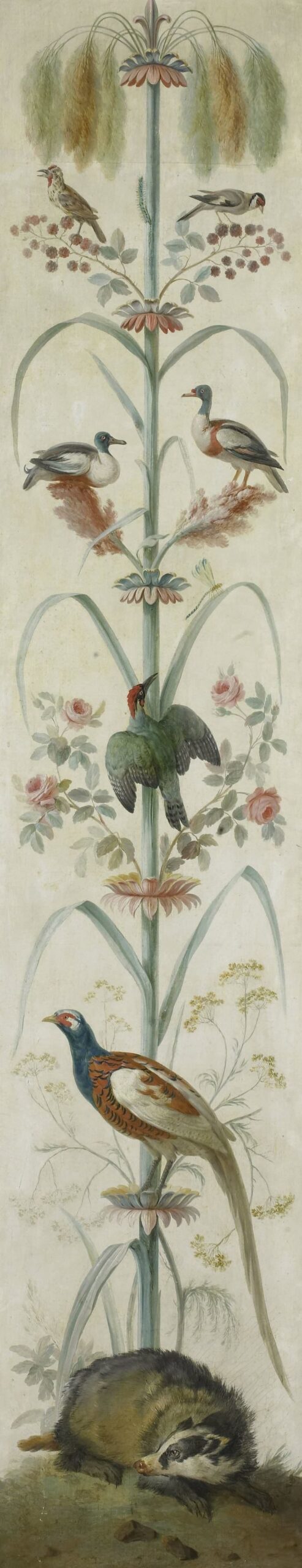 Decorative painting with plants and animals 4 - Rijksmuseum