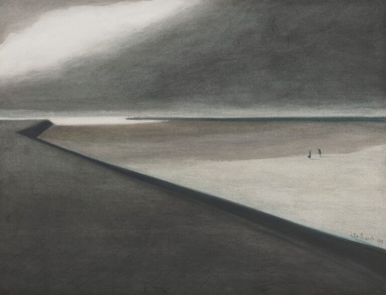 Dijk en strand - Léon Spilliaert