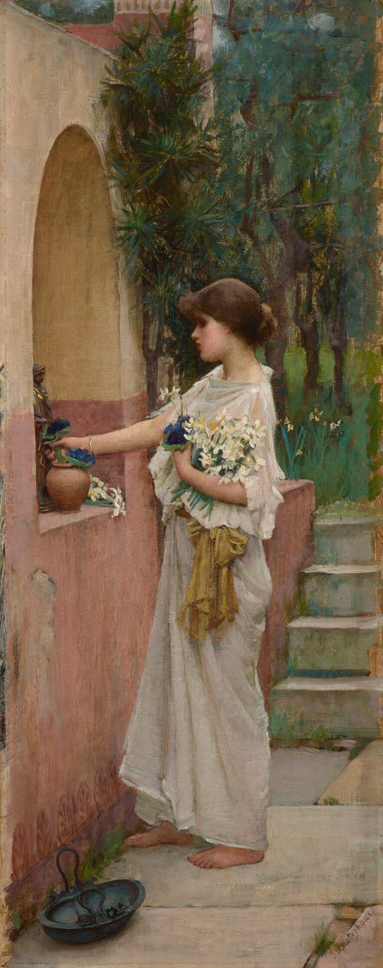 Een Romeins offer - John William Waterhouse