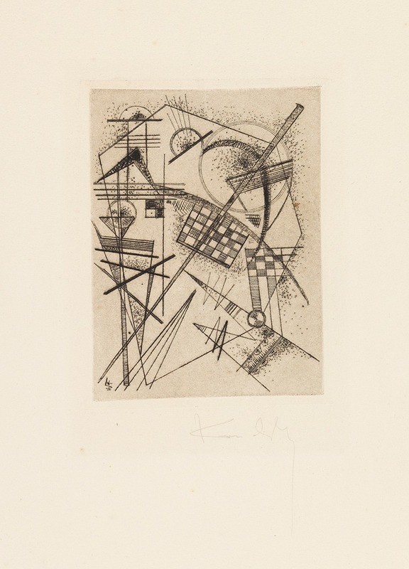 Ets voor de Duitse Kunstgemeenschap - Wassily Kandinsky