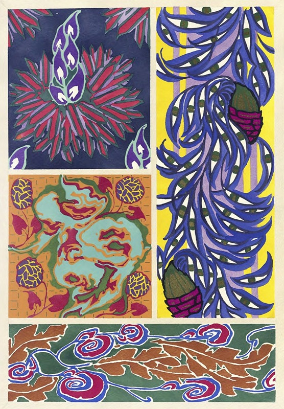 Floréal; nieuwe ontwerpen en kleuren Plaat 13 - Emile-Allain Séguy