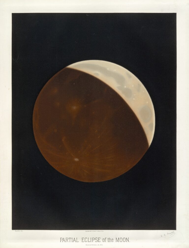 Gedeeltelijke maansverduistering - Étienne Léopold Trouvelot