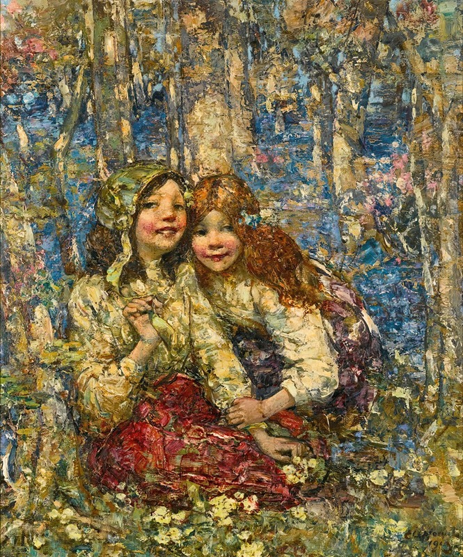 Het boshyacintenbos - Edward Atkinson Hornel