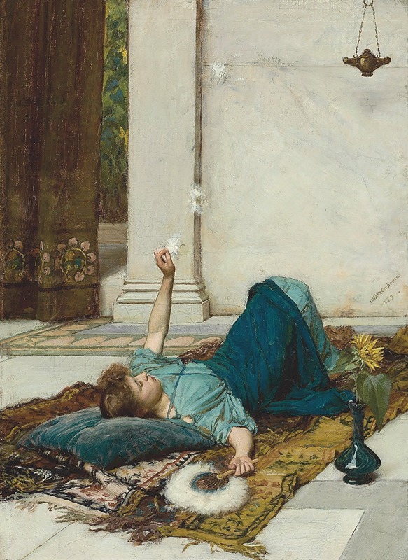 Het zoete nietsdoen - John William Waterhouse