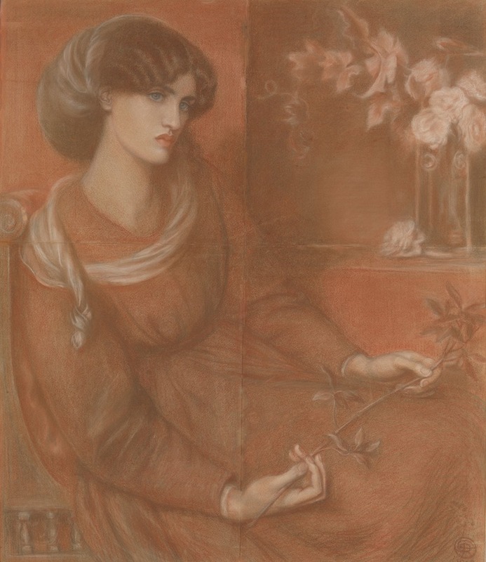 Jane Morris; studie voor ‘Mariana’ - Dante Gabriel Rossetti