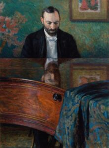 Jasieński aan de piano - Józef Pankiewicz