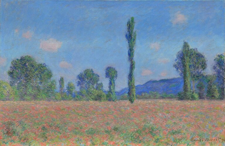 Klaprozenveld in Giverny - Claude Monet