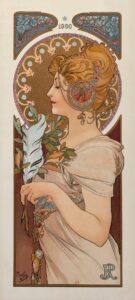 La Plume - Alphonse Mucha
