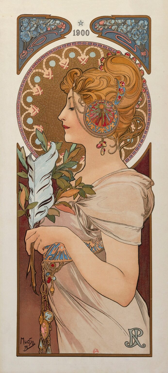 La Plume - Alphonse Mucha