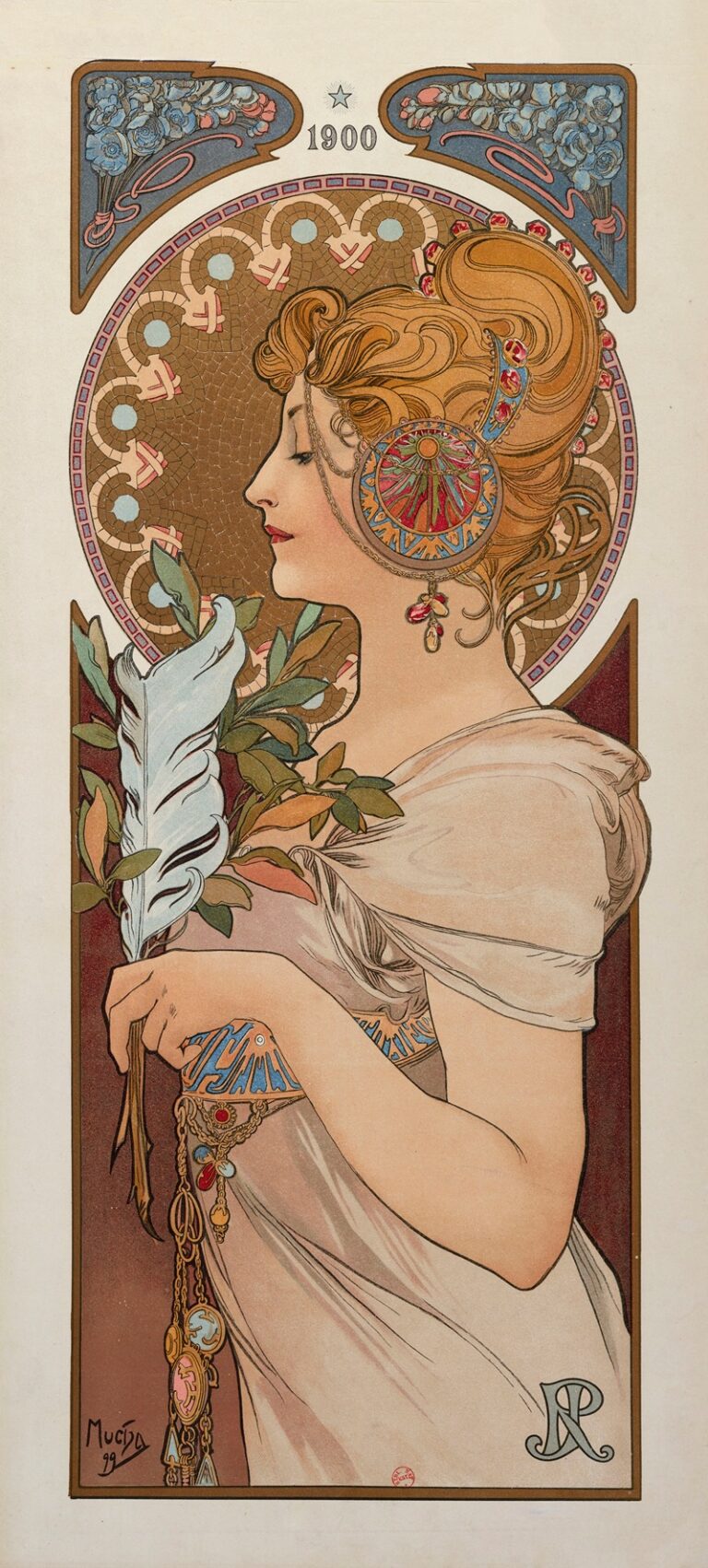 La Plume - Alphonse Mucha