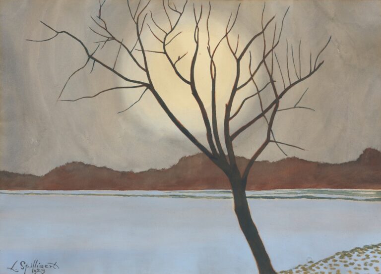 Landschap met boom vooraan - Léon Spilliaert