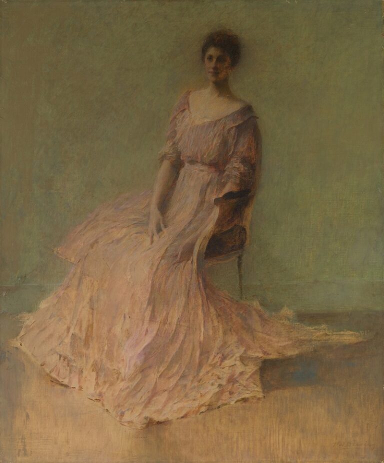 Lila jurk - Thomas Wilmer Dewing