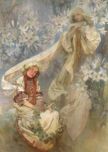 Madonna met lelies - Alphonse Mucha
