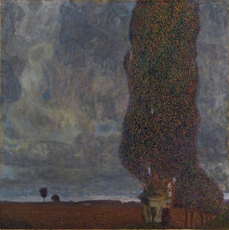 Naderend onweer (De grote populier II) - Gustav Klimt
