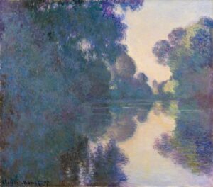Ochtend aan de Seine bij Giverny - Claude Monet