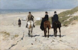 Ochtendrit langs het strand - Anton Mauve
