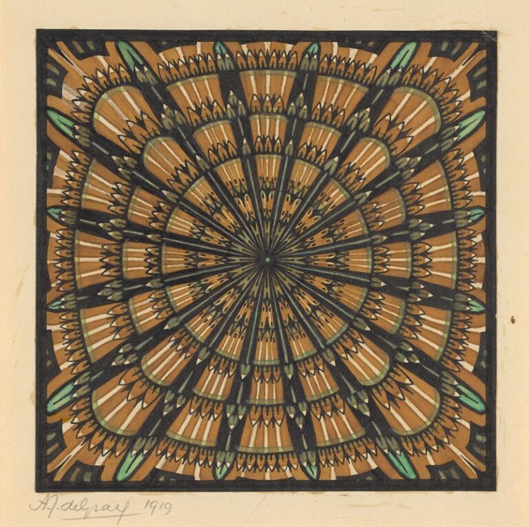 Ontwerp voor een vierkant vloerkleed - Julie de Graag