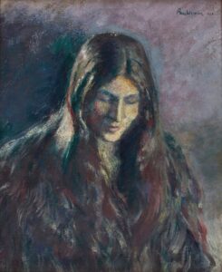 Portret van een jonge vrouw - Józef Pankiewicz