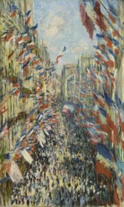 Rue Montorgueil tijdens de viering van 30 juni 1878 - Claude Monet