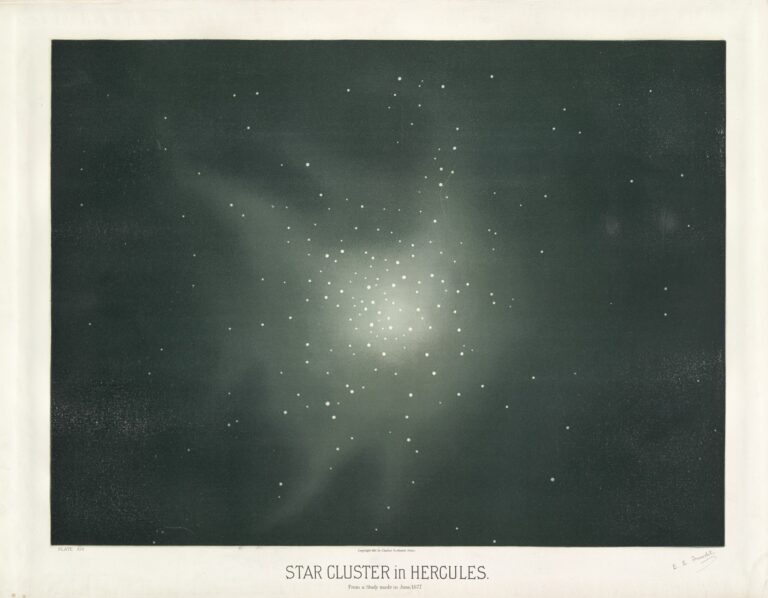 Sterrenclusters in Hercules - Étienne Léopold Trouvelot