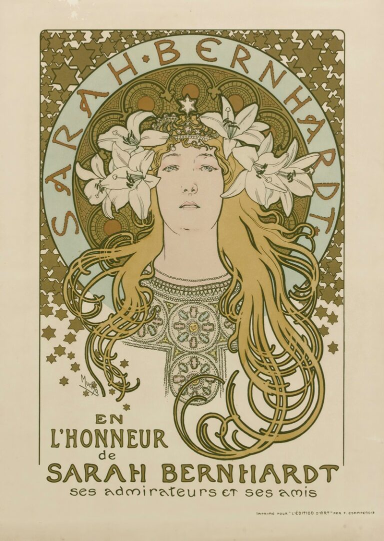 Ter ere van Sarah Bernhardt – haar bewonderaars en vrienden - Alphonse Mucha