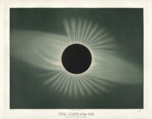Totale zonsverduistering - Étienne Léopold Trouvelot