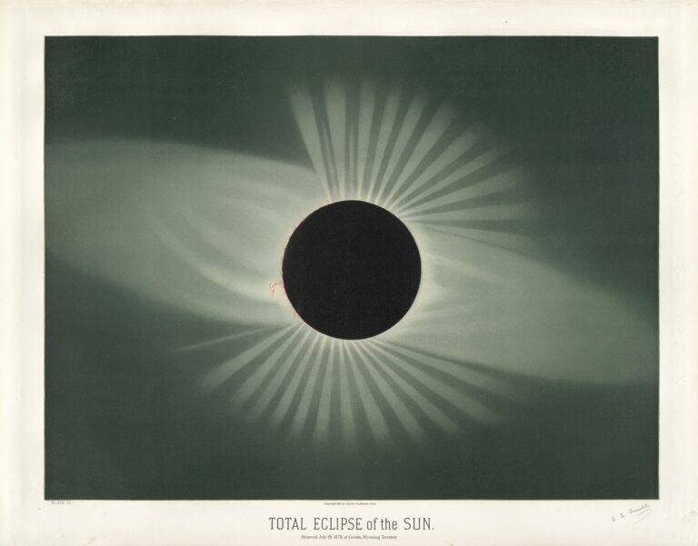 Totale zonsverduistering - Étienne Léopold Trouvelot