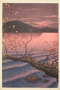 Towada-meer bij Aomori - Kawase Hasui