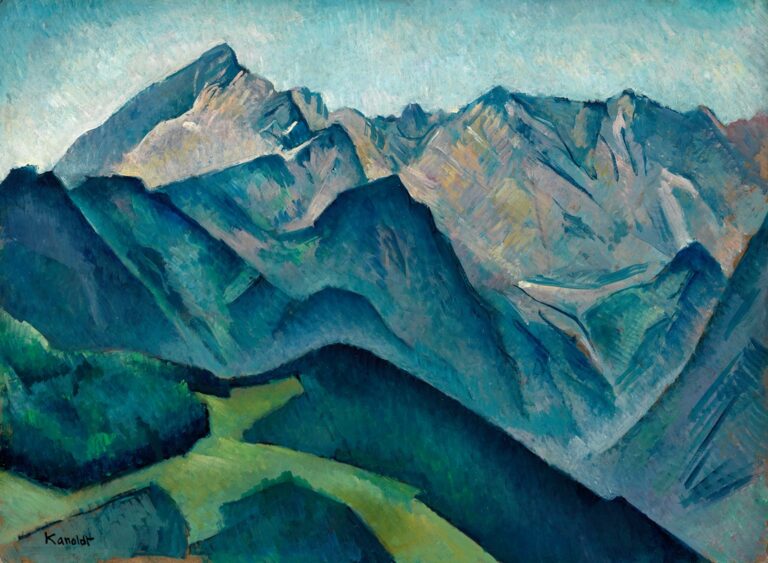 Uitzicht op de Alpspitze - Alexander Kanoldt