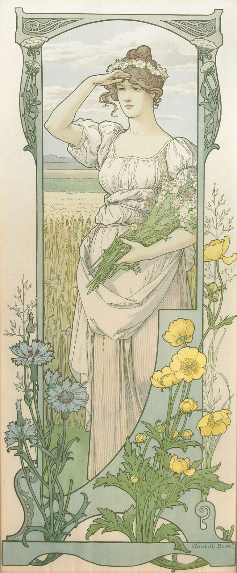 Veldbloemen - Elisabeth Sonrel