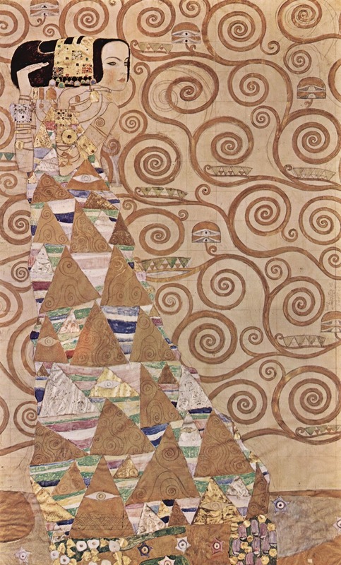 Verwachting (uit Levensboom) - Gustav Klimt
