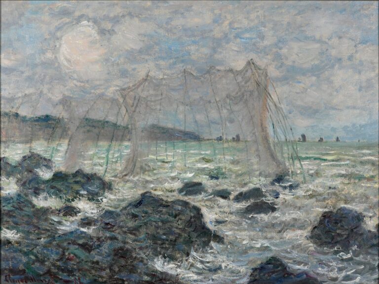 Visnetten bij Pourville - Claude Monet
