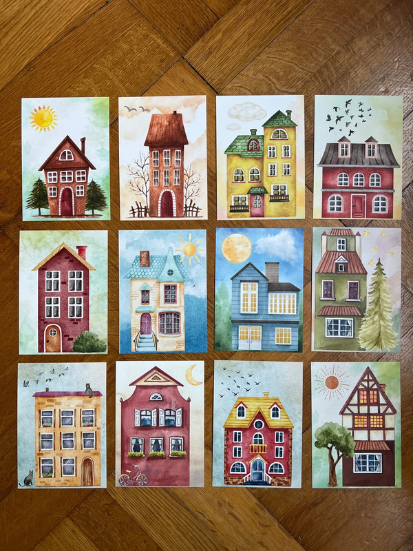 Vrolijke huisjes – A6