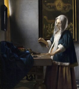 Vrouw met weegschaal - Johannes Vermeer