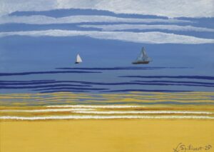 Zee met zeilboten - Léon Spilliaert